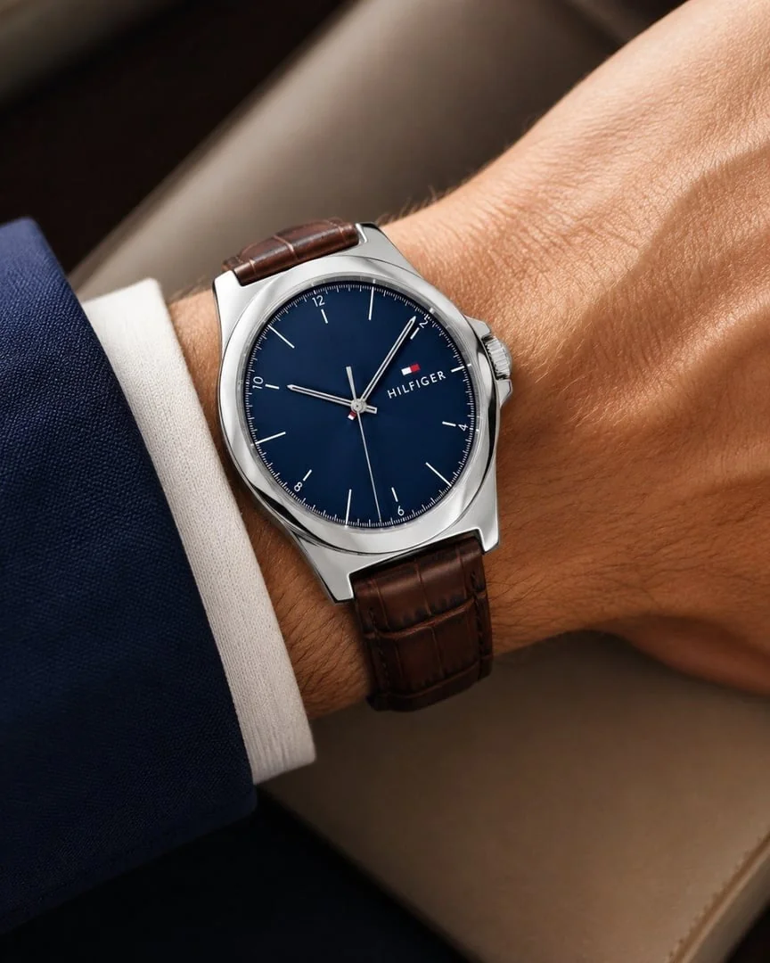 ✨ Relógio de couro masculino Tommy Hilfiger 1710549
