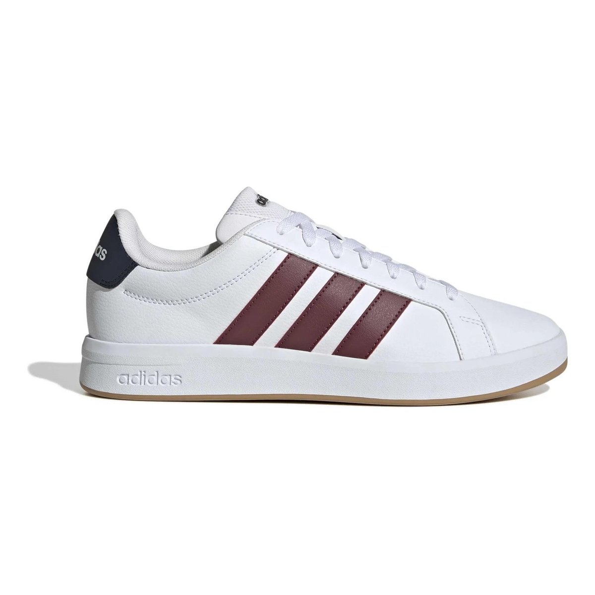 ✨ Tênis Masculino Grand Court Base 3.0 adidas Branco Liso 43 Br