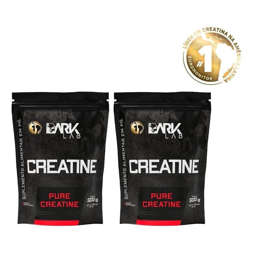 ✨ Creatina Monohidrata Pura 1kg (2 Unidades De 500g)  Dark Lab