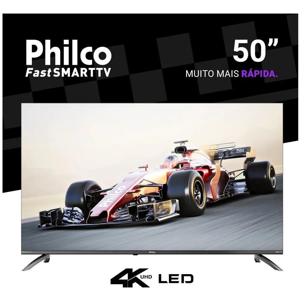 ✨ Smart Tv Philco 50 P50vik 4k Uhd Led Roku Dolby Audio Wi-fi Hdr10 110/220v