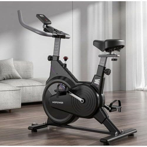 ✨ Polimet Bicicleta Ergométrica com Monitor LCDD Z-006 com Resistência Magnética (Preto)