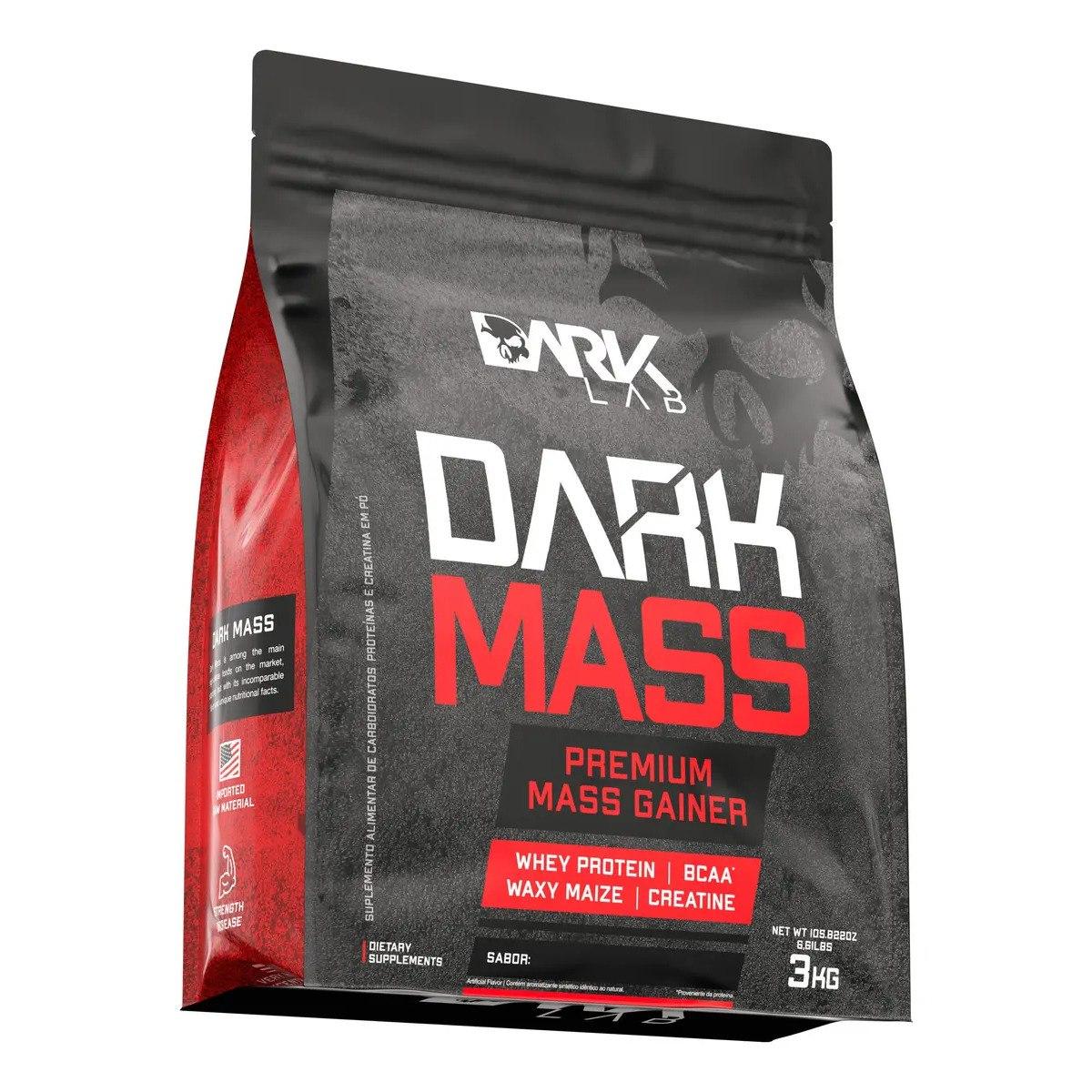 ✨ Hipercalórico Dark Mass 3kg Chocolate Branco c/ Morango Dark Lab