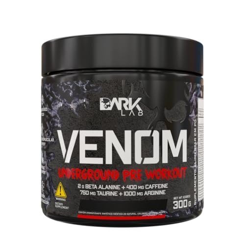 ✨ Pré-Workout Venom Underground Pré-Treino 300G Frutas Vermelhas Dark Lab