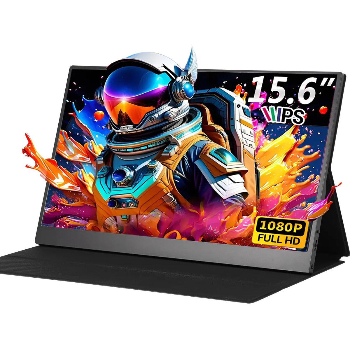 ✨ Monitor Gamer Portátil 15.6 1080p Fhd Ips Com Hdmi Usb Preto 127/220v