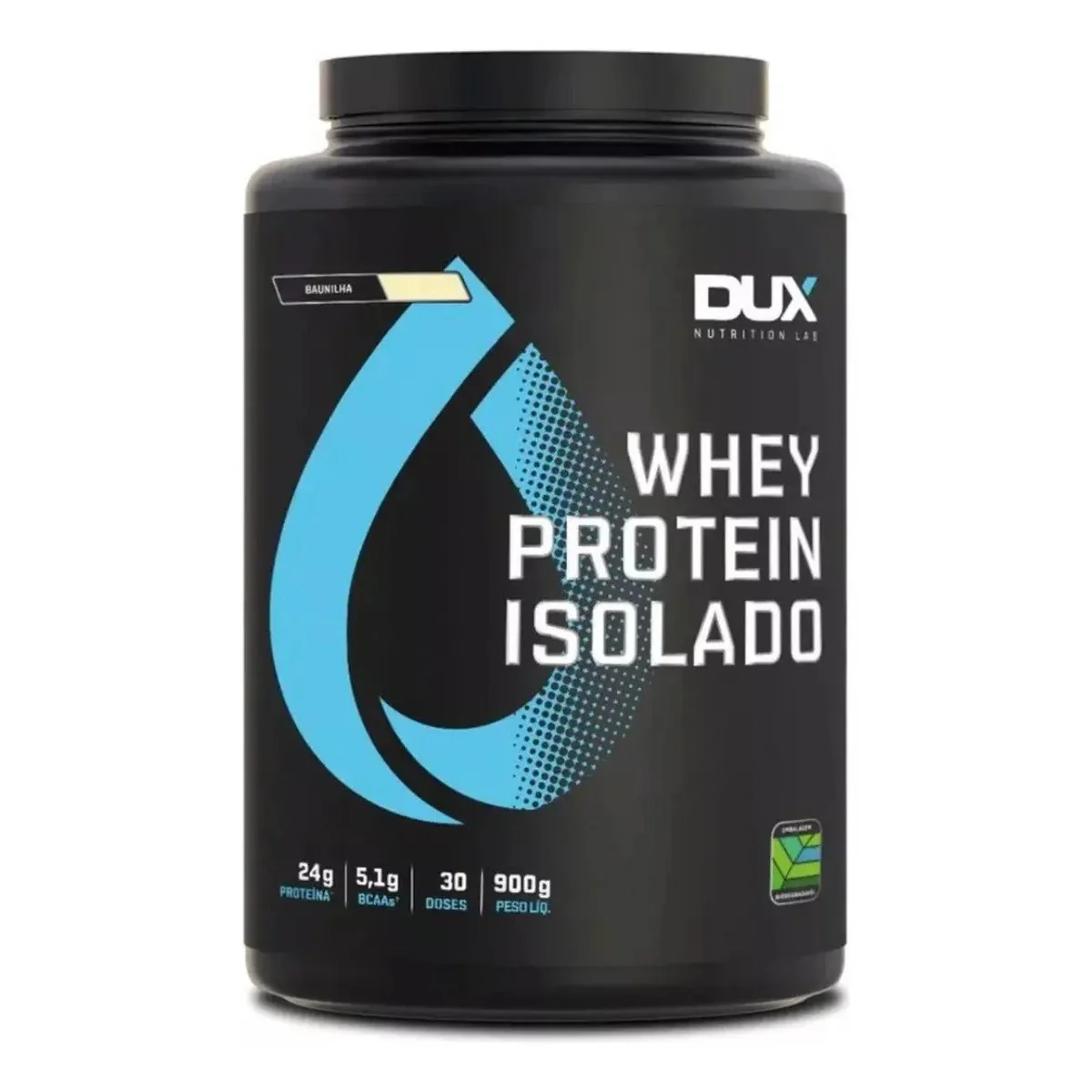 ✨ Whey Protein Isolado Dux Nutrition - Pote 900g Baunilha