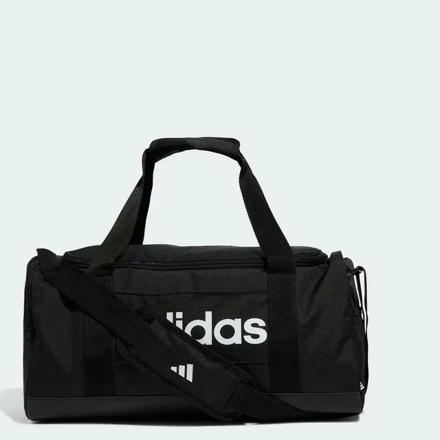 ✨Mala Duffel Pequena Linear adidas Preto