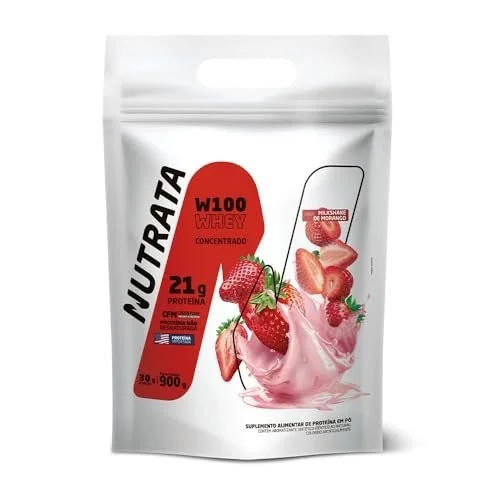 ✨ W100 Morango 900Gr Refil - Nutrata