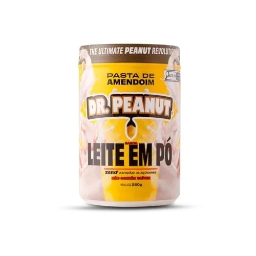 ✨ DR. Peanut Pata de Amendoin Leite em Pó 250G - Com Whey Protein