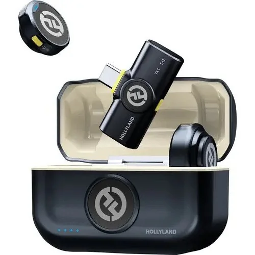 ✨ Hollyland Lark M2 Microfone S/ Fio P/ iPhone 15/16/17 E Android Usb-c