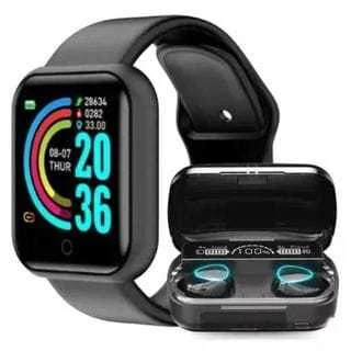 ✨Relógio Smartwatch Digital D20 +fone bluetooth M10