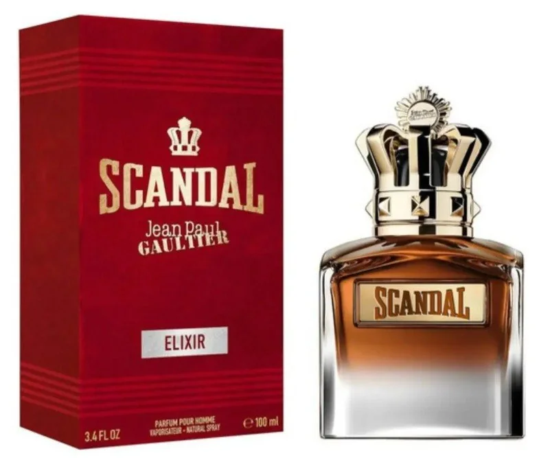 ✨ Perfume Masculino Jean Paul Gaultier Scandal Elixir For Him 100ml Âmbar Frutado