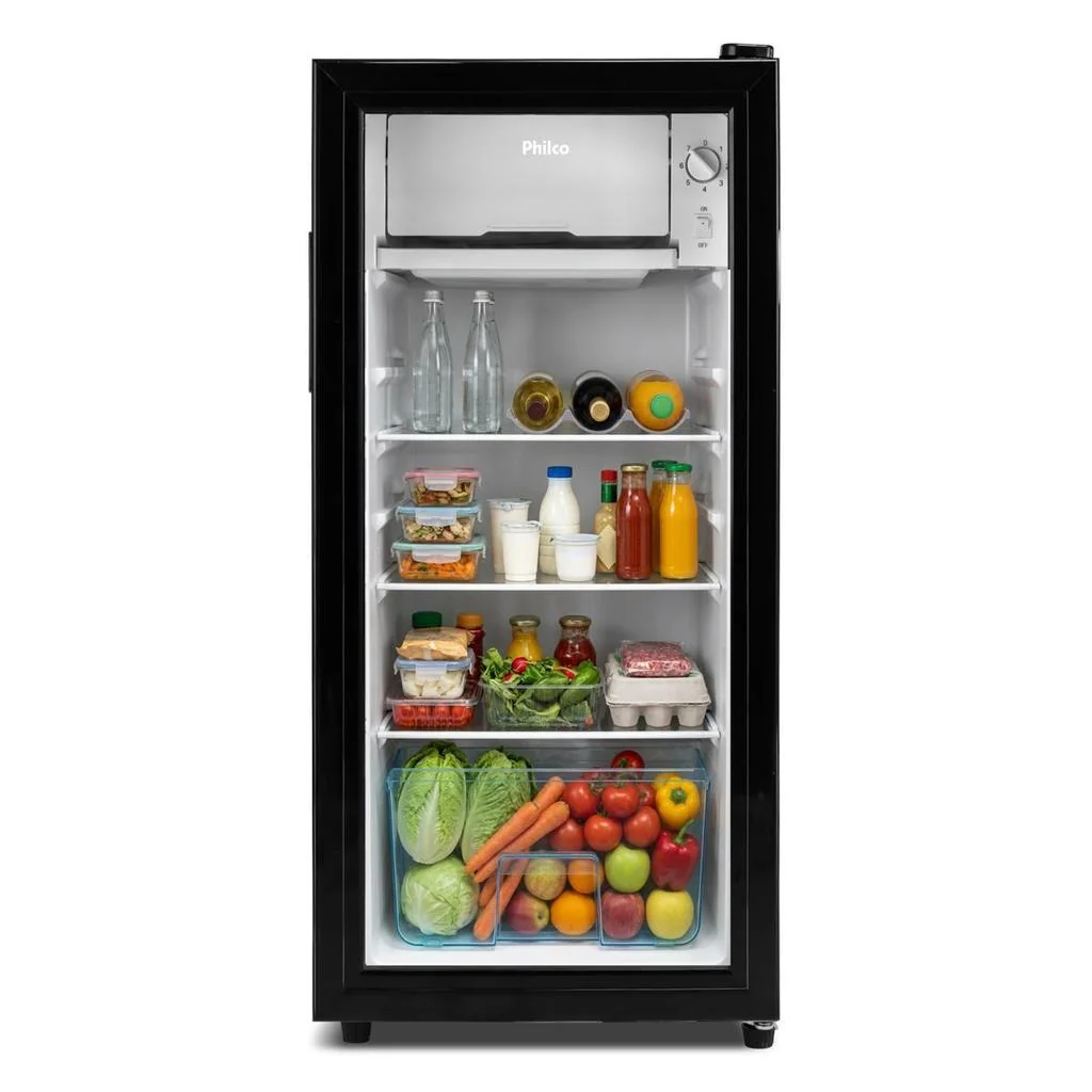 ✨Frigobar Philco 85L Preto 7 Níveis de Temperatura PFG105PG