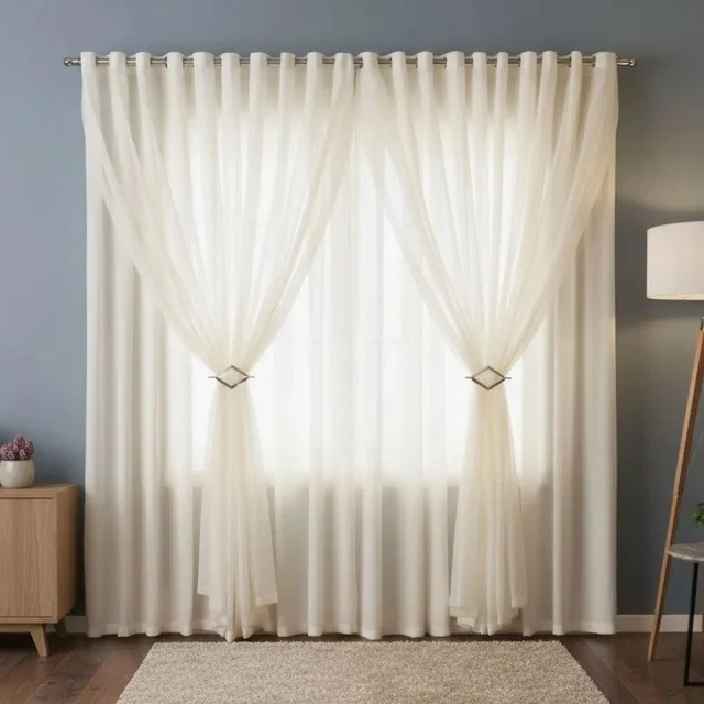 ✨Cortina 6m X 2,8m Tecido Fino Para Sala Quarto Escritório