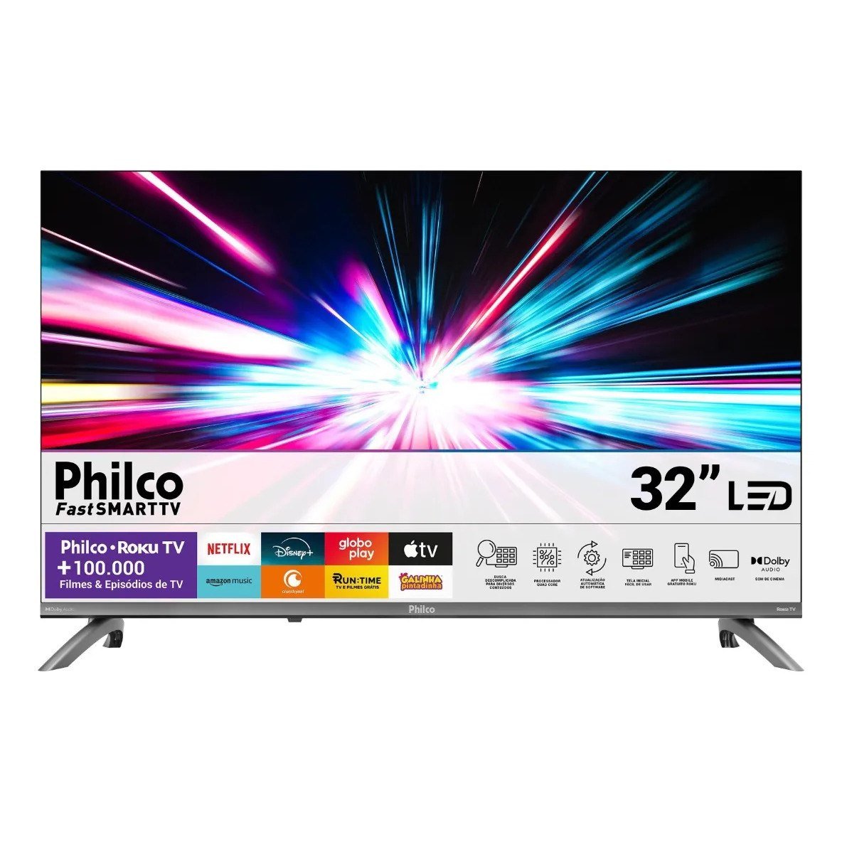 ✨ Smart Tv 32 Philco Roku Tv Dolby Áudio Hdr10 P32crb