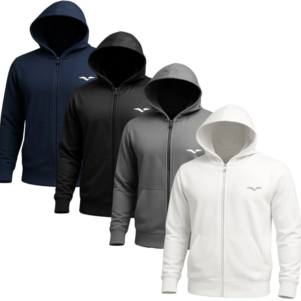✨Jaqueta Blusa Jogger Masculina com Capuz Para Frio Com Refletivo