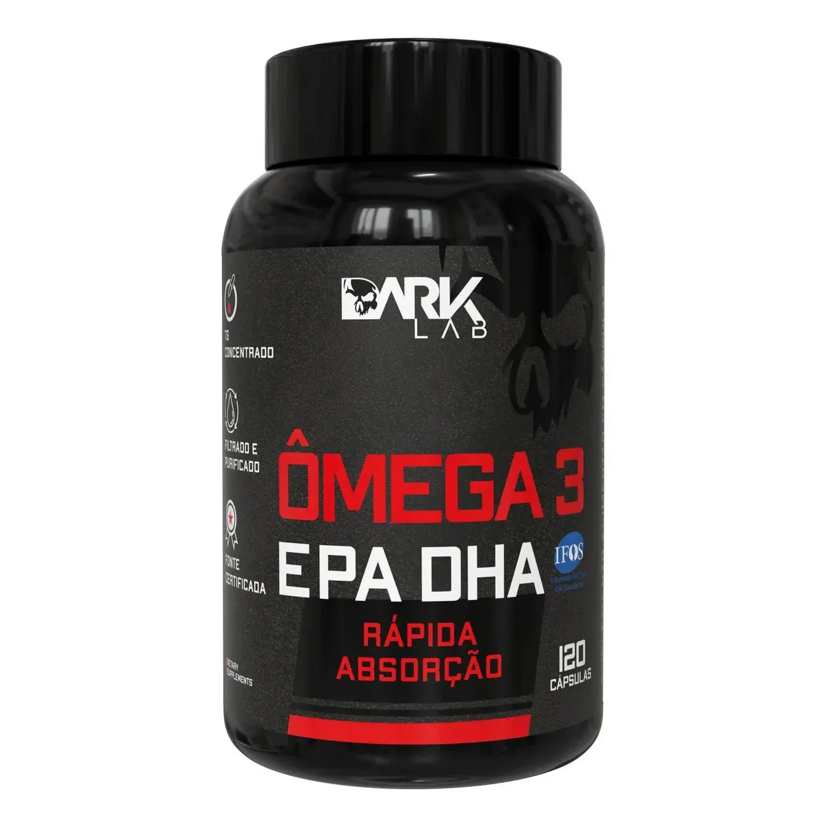 ✨ Ômega 3 Epa Dha 120 Cápsulas Dark Lab