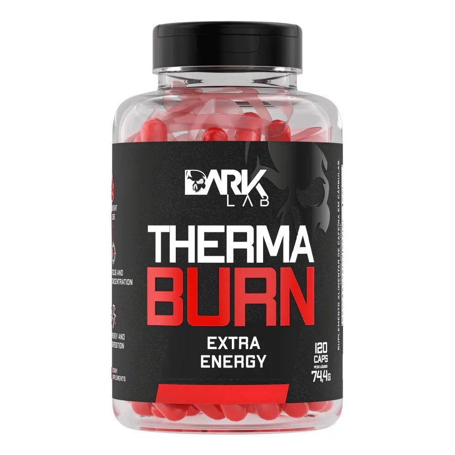 ✨ Termogênico Therma Burn 210mg De Cafeína 120 Caps Dark Lab Sabor Sem sabor