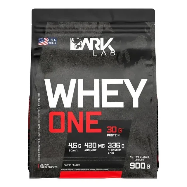 ✨ Whey One Baunilha Pro Com Bcaa E Aminoácidos 900g Dark Lab