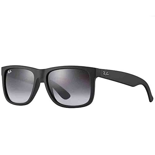 ✨ Óculos de Sol Ray-Ban Justin Unissex, Preto, Tamanho 55