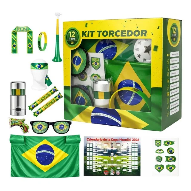 ✨Kit De Torcida Para A Copa Do Mundo De 2026 Brasil 12 Itens