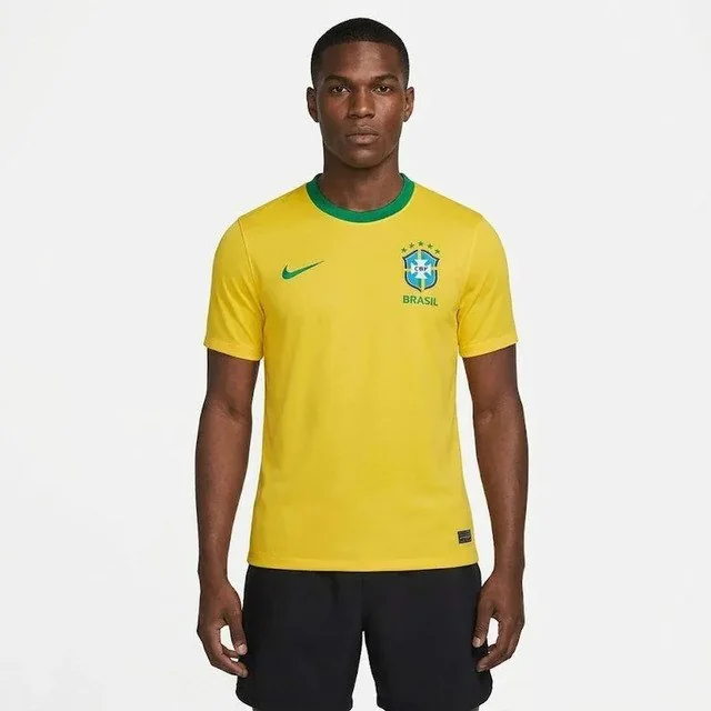✨Camisa Brasil Nike I 2026/27 Fã Masculina Amarelo/verde G