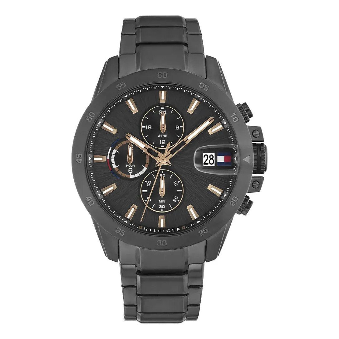 ✨ Relógio Tommy Hilfiger Jameson Masculino Em Aço Cinza 179221 Cinza