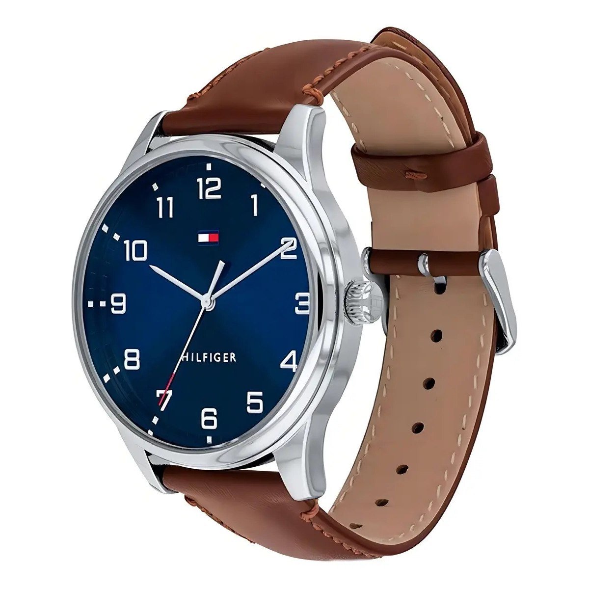 ✨ Relógio masculino Tommy Hilfiger Essentials 1791659 de couro marrom