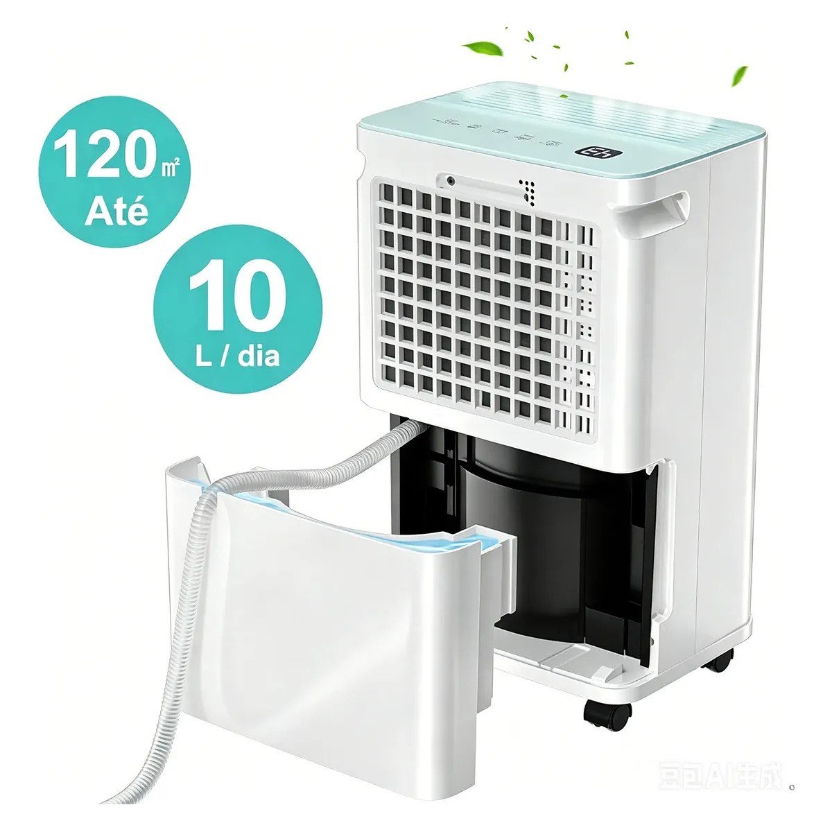 ✨ Desumidificador De Ar Compressor 10L/Dia Desumidificadores Eletrico Desumidificador Industrial Ambientes Grandes 0m2-120m2 Função De Purificação De Pr...