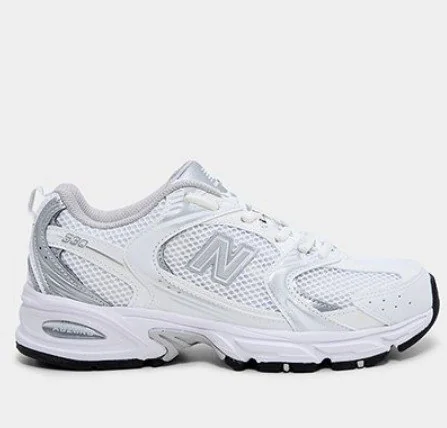 ✨Tênis New Balance 530 - Branco+prata