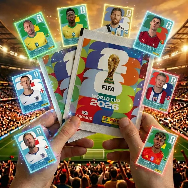 ✨Kit 100 Envelopes 700 Figurinhas Do Álbum Copa Do Mundo Fifa 2026 Cromos Lacrados Oficial Futebol Seleções Pacotinhos Colecionáveis Para Completar Fif...