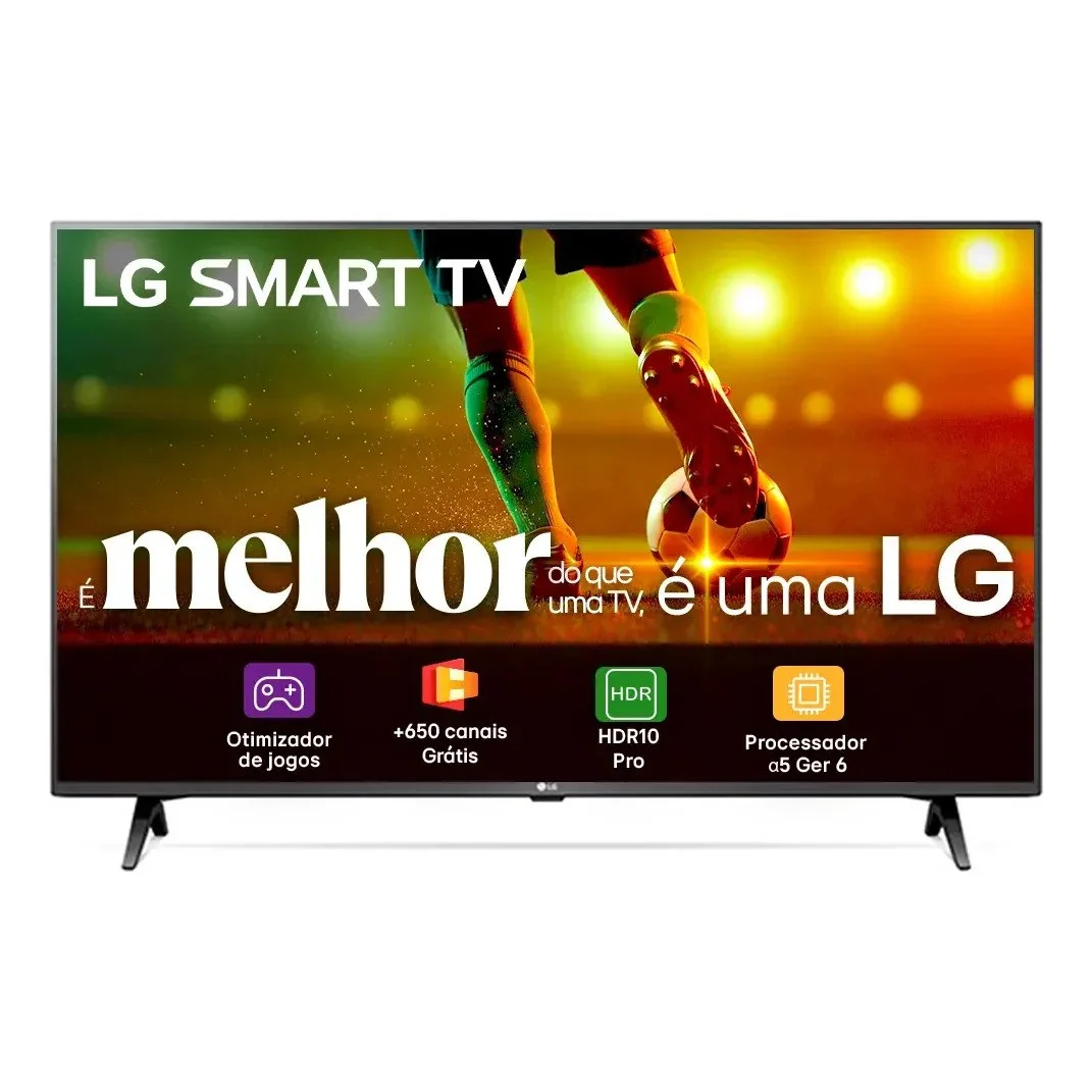 ✨ Smart TV LG 43"Full HD, Processador A5 Ger6, AI, Alexa e webOS 23 - 43LR6700PSA