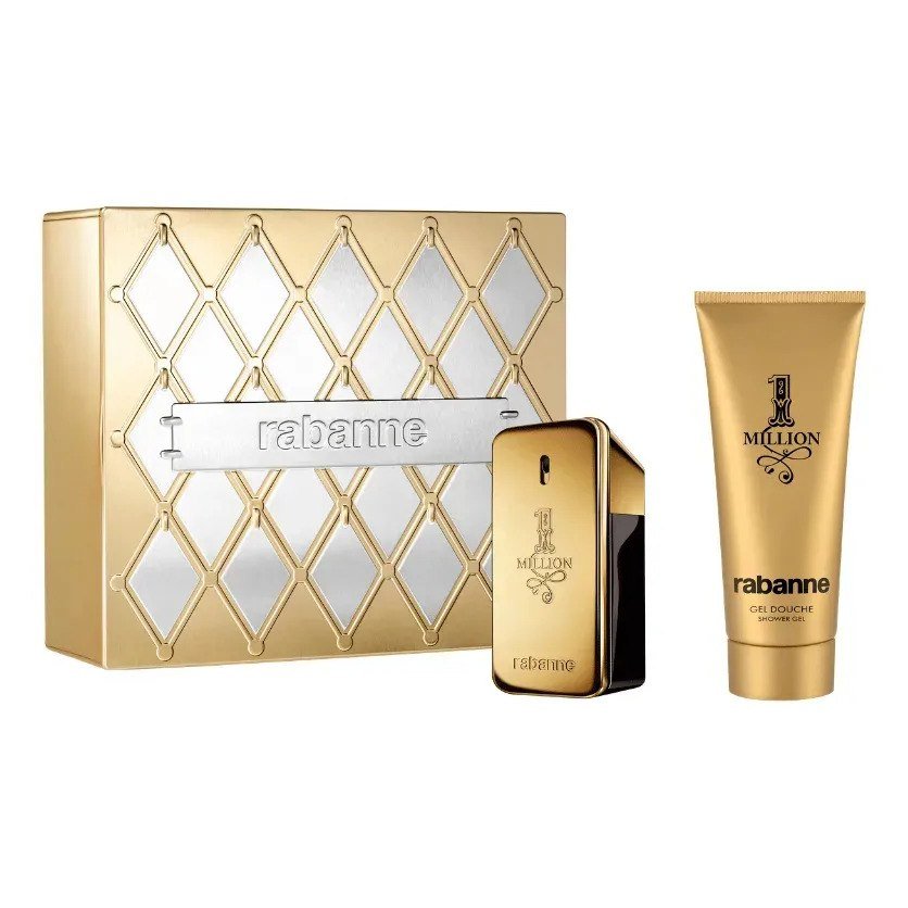 ✨ Kit Presente Rabanne 1 Million Eau de Parfum - Compre perfume 50ml eganhe gel de banho - Perfume masculino