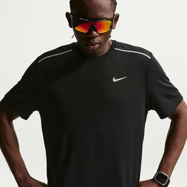 ✨ Camiseta Dri-fit Nike Uv Miler Masculina Preto/cinza Gg