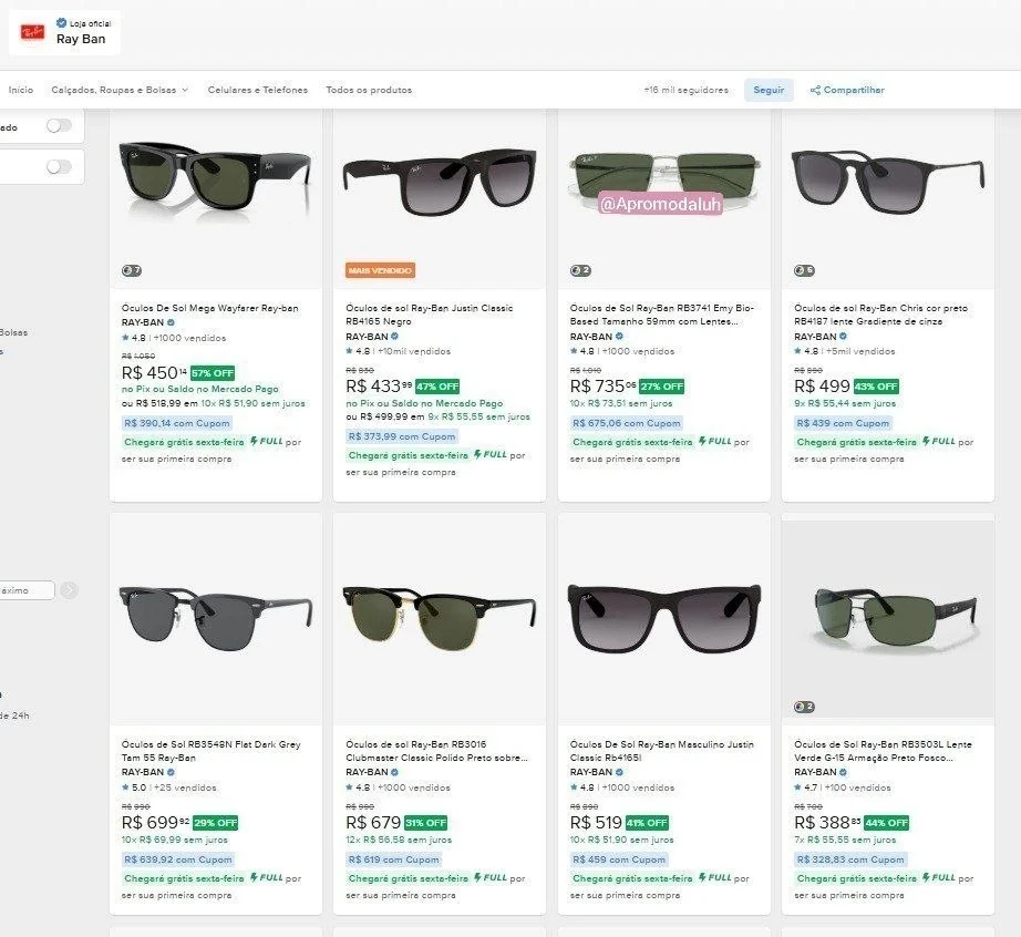 Óculos De Sol RB3757 Cinza escuro Ray-ban