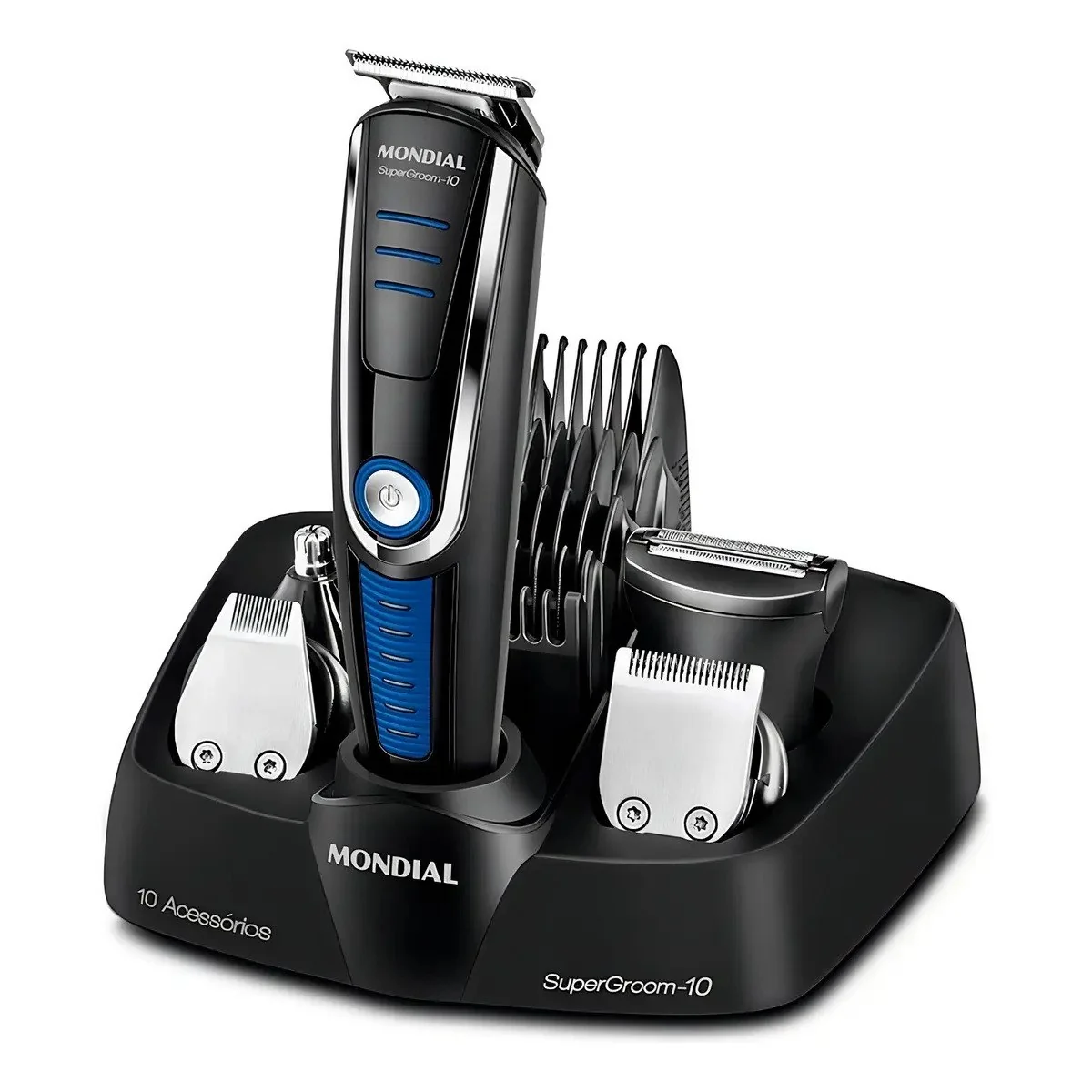 ✨ Aparador De Pelos Super Groom 10 Mondial 6W Bivolt BG-03