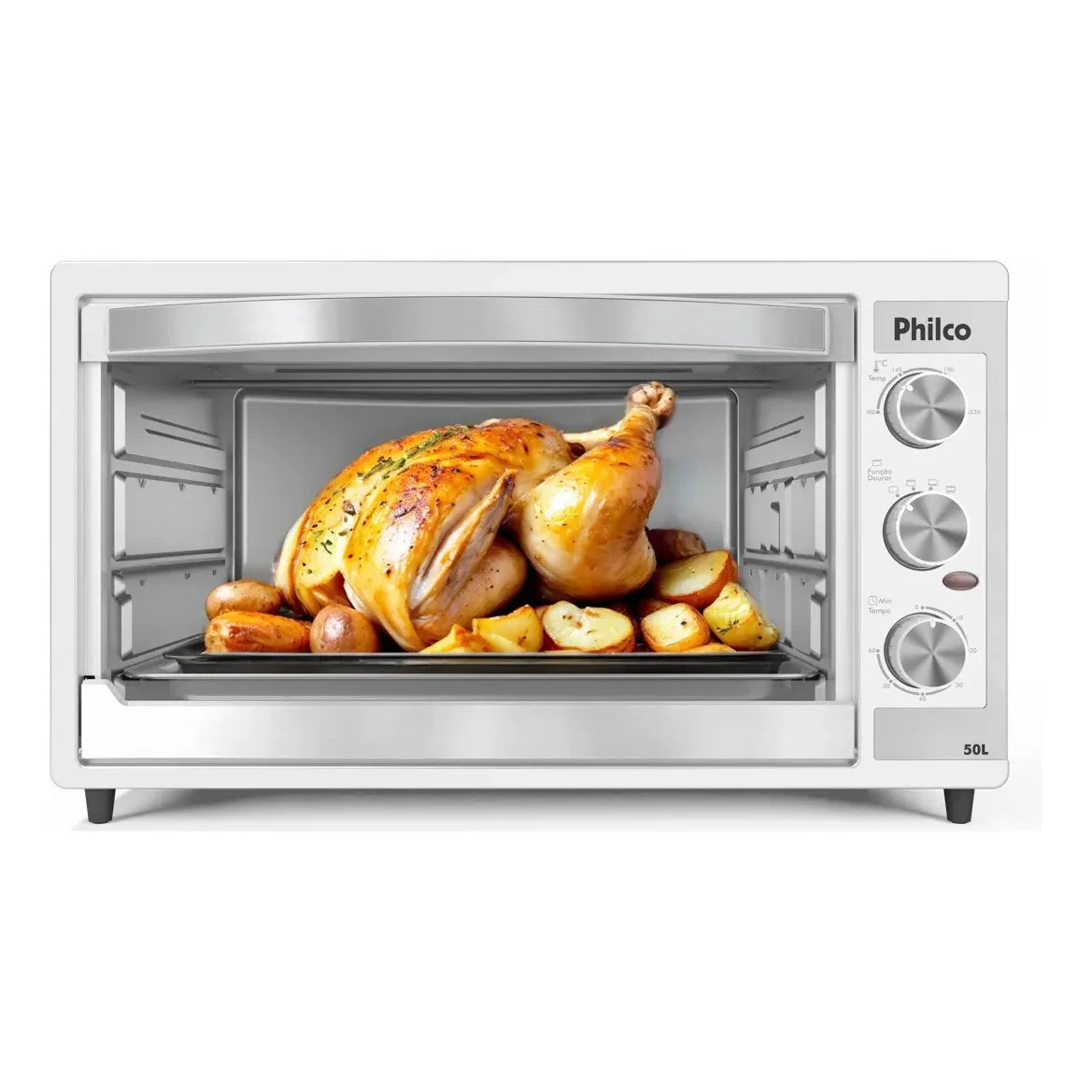 ✨ Forno Elétrico Philco 50L Branco Dupla Resistência PFE52B