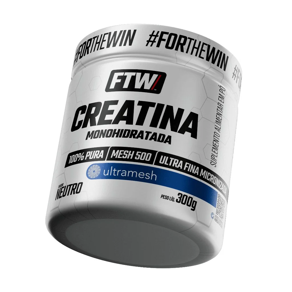 ✨Creatina Monohidratada Ultra fina Micronizada Mesh 500 - Pote 300g - FTW