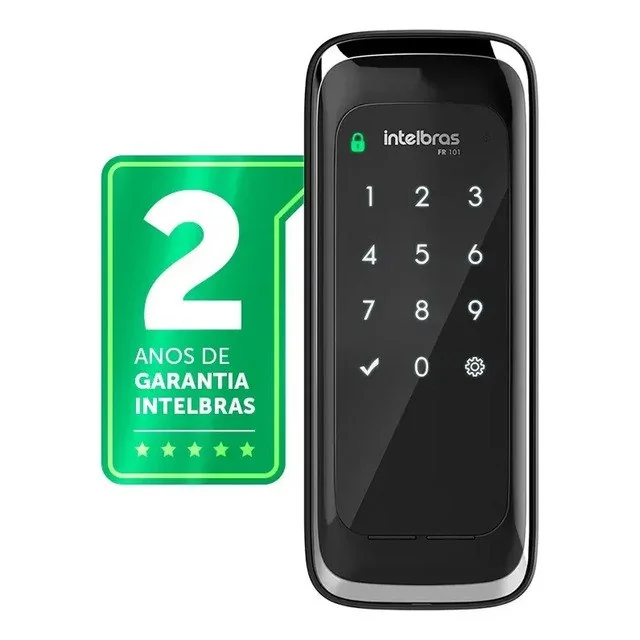 ✨ Fechadura Digital De Sobrepor Intelbras Fr 101 Preto