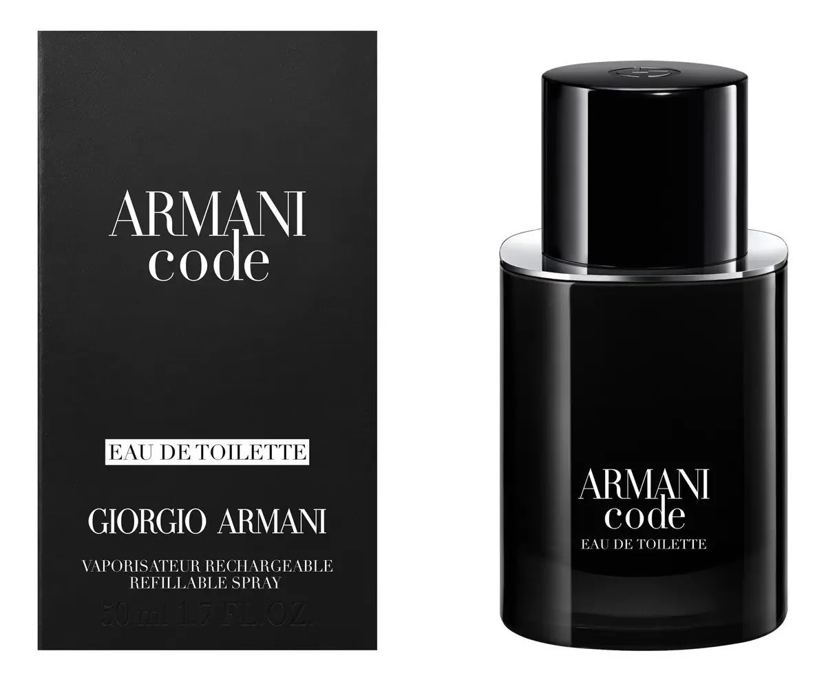 ✨ Armani Beauty Perfume Masculino Armani Code Eau De Toilette, Refilável 50ml