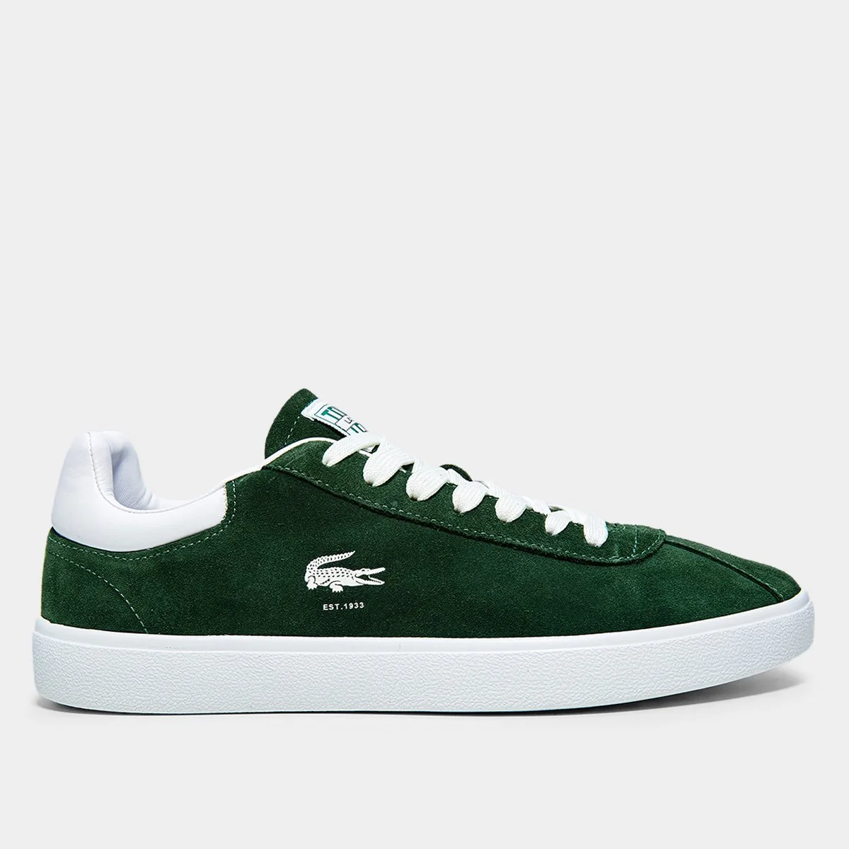 ✨Tenis lacoste baseshot masculino verde+escuro+branco