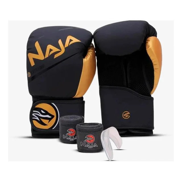 ✨ Kit Luva Boxe Muay Thai Mma + Bandagem + Bucal Naja Extreme