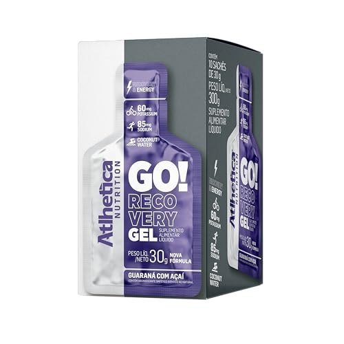 ✨ Go Energy Gel (10 Sachês) - Sabor Guaraná e Açai, Atlhetica Nutrition, Roxo