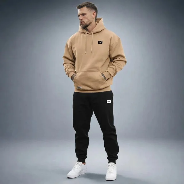 ✨ Conjunto De Moletom Polo Calça + Blusa De Frio Kit Masculino