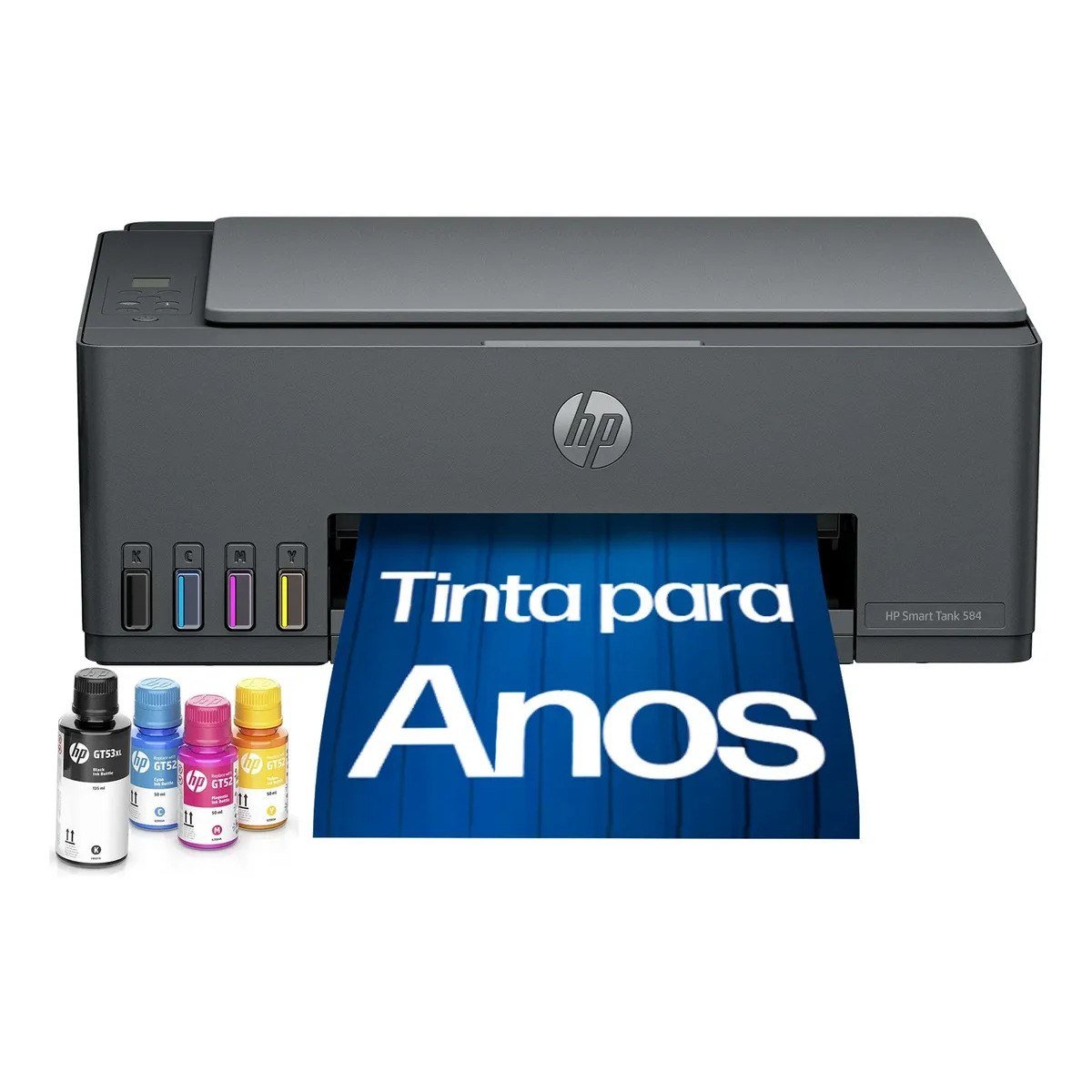 ✨ Impressora Multifuncional HP Smart Tank 584 - Preta