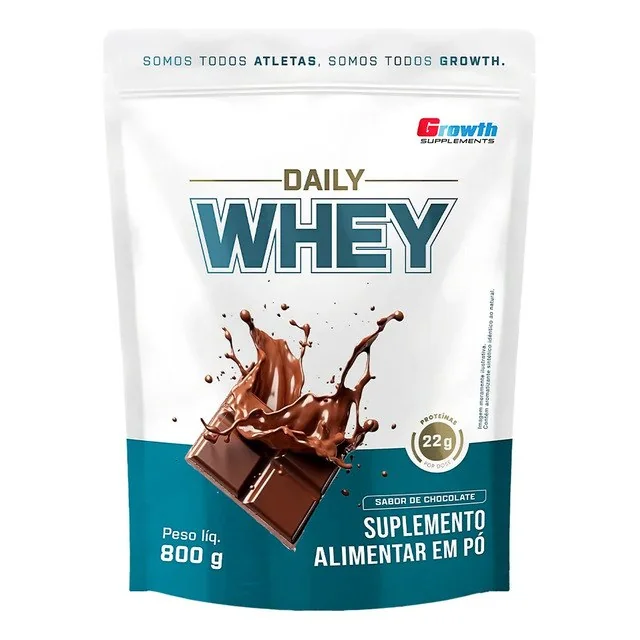 ✨ Daily Whey Protein 800g Growth Supplements Chocolate