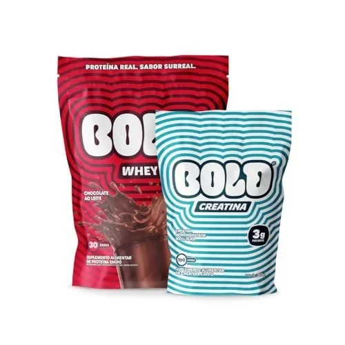 ✨ Bold Whey Chocolate ao Leite 900 g + Creatina 300g