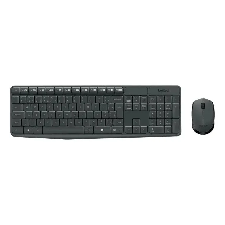 ✨ Logitech MK235 teclado grafite e mouse preto
