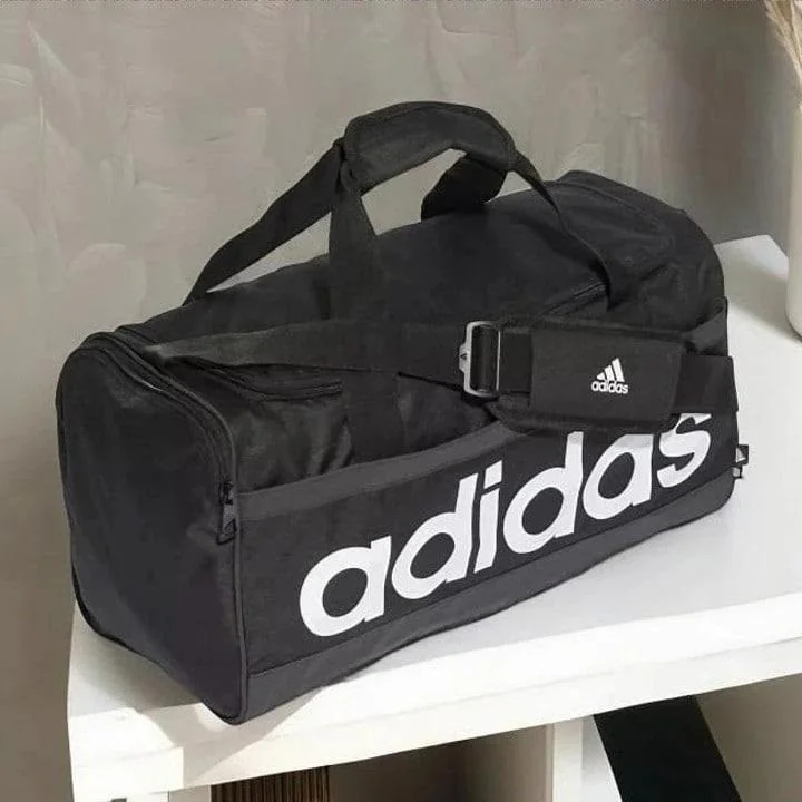 ✨Mala Duffel Linear Média adidas Preto Liso