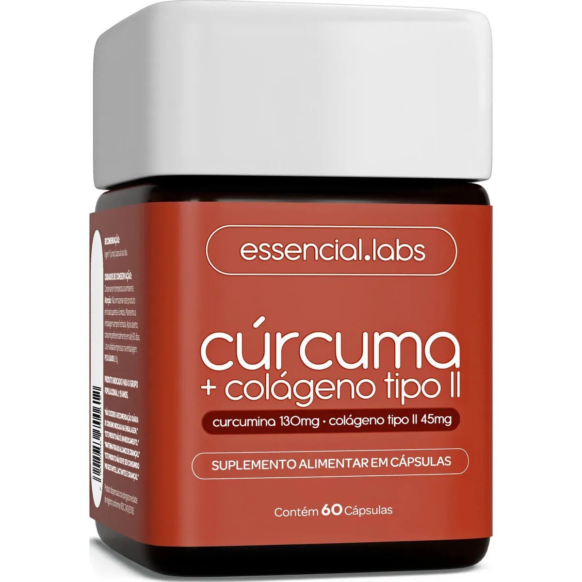 ✨ CÚRCUMA 130mg + COLÁGENO Tipo Ii 45mg - Fórmula com Máxima Concentração e Pureza - 60 Cápsulas