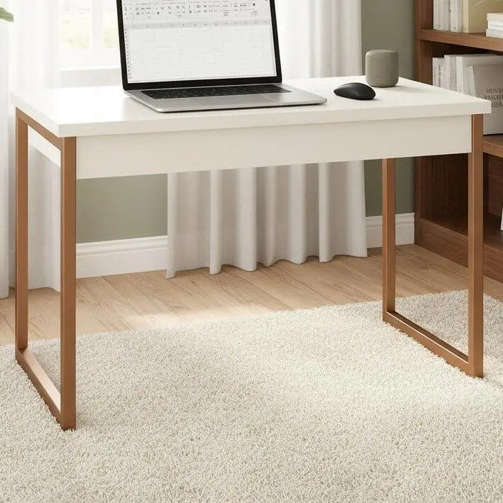 ✨ Mesa Home Office Escrivaninha Industrial Quarto Notebook